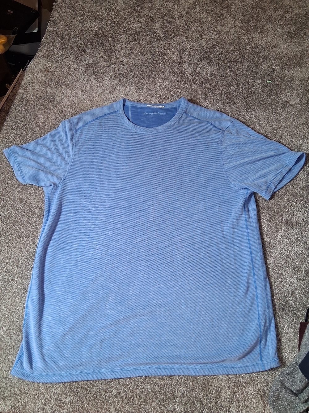 Tommy Bahama IslandZone Performance T-Shirt Blue Men’s Size XL Textured